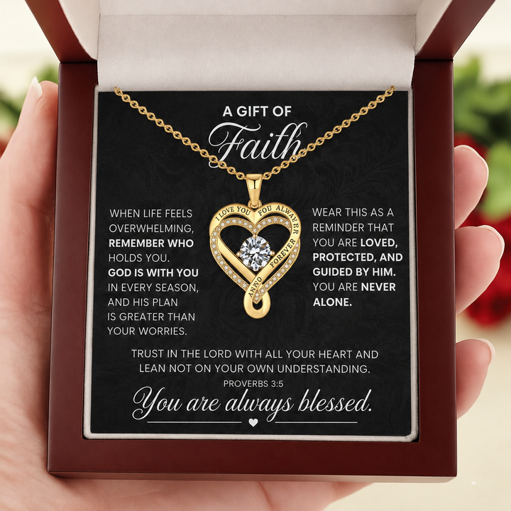 A Gift of Faith – You Are Always Blessed Necklace