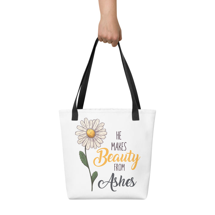 He Makes Beauty from Ashes Tote Bag