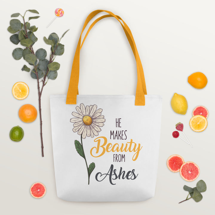 He Makes Beauty from Ashes Tote Bag