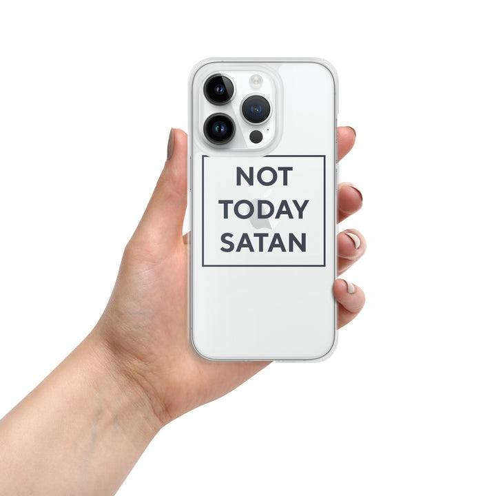 Not Today Satan iPhone Clear Case