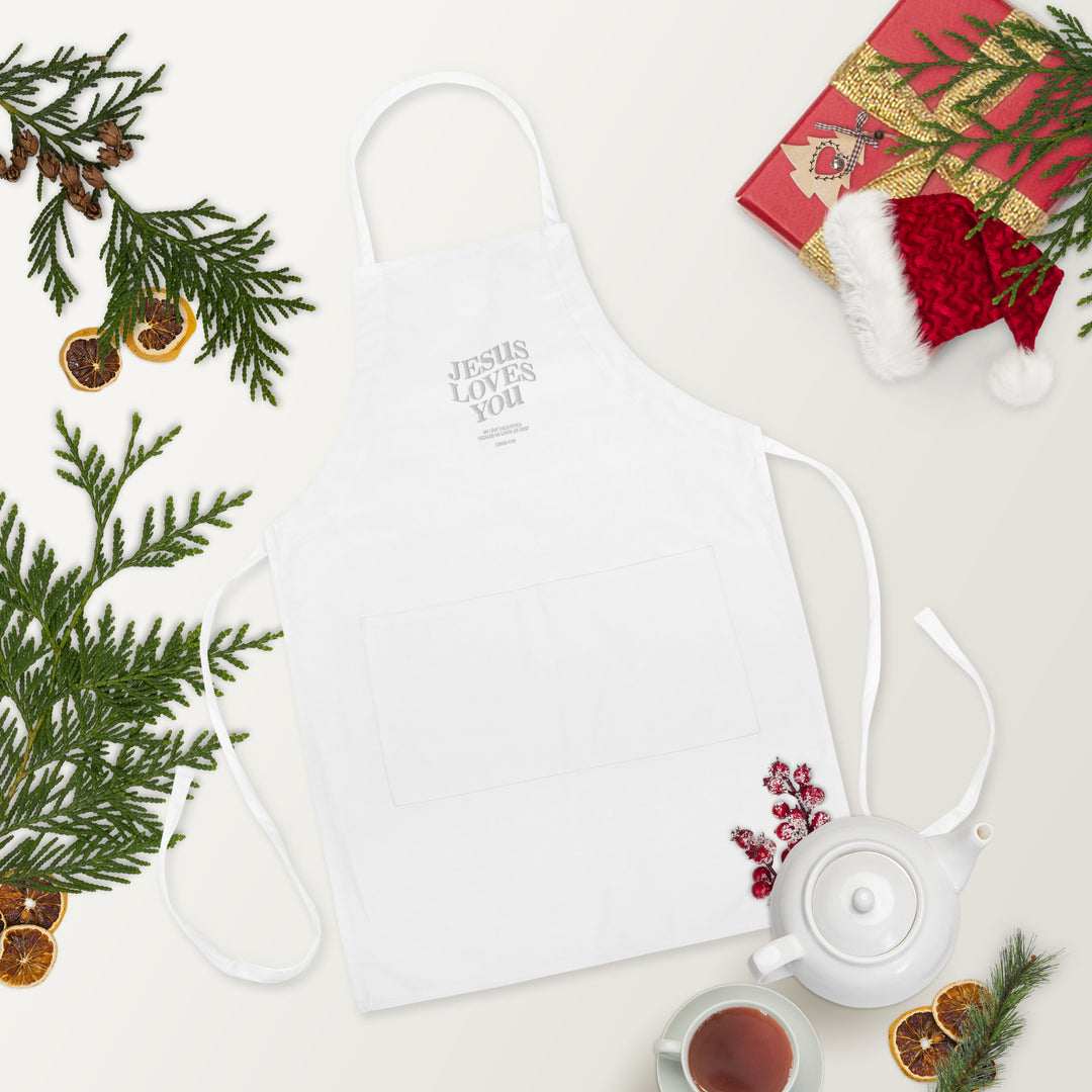 Jhon 4:19 Embroidered Apron