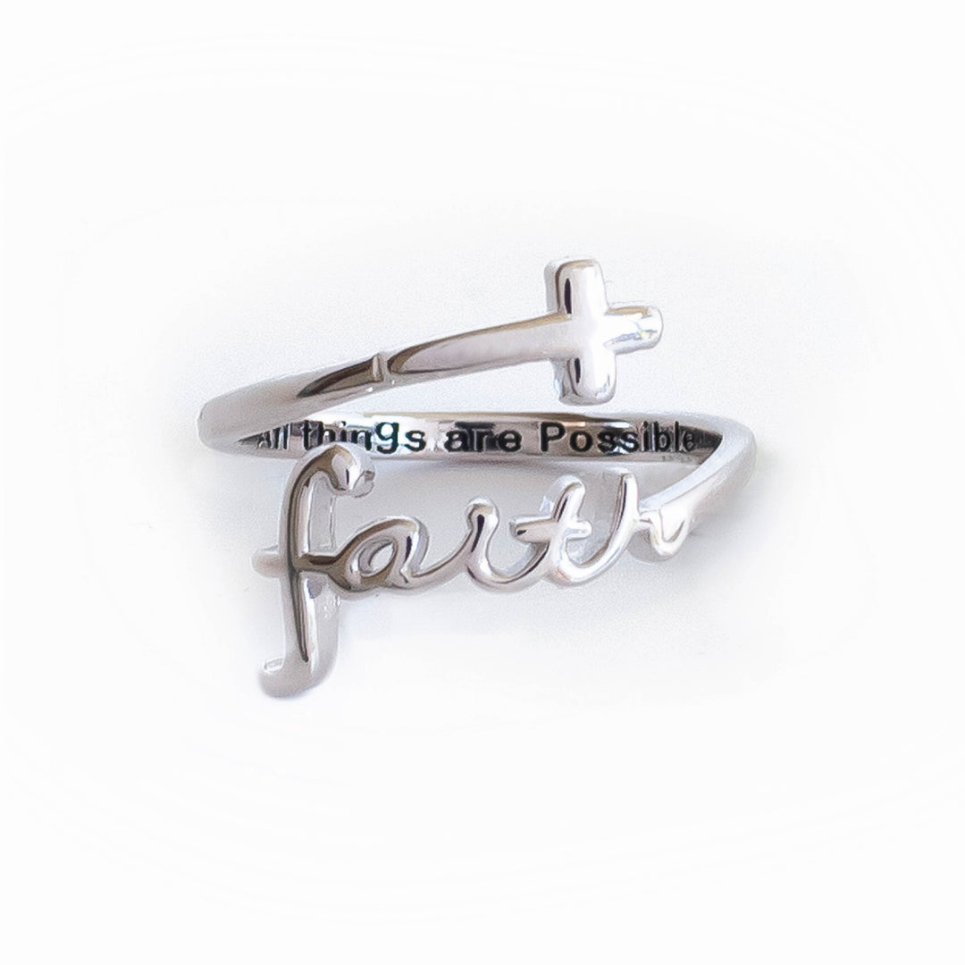 KINGWHYTE Faith Bracciale da donna in argento Sterling 925, con croce a KINGWHYTE Faith Bracciale da donna in argento Sterling 925, con croce a